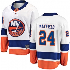 Youth New York Islanders #24 Scott Mayfield Fanatics Branded White Away Breakaway NHL Jersey
