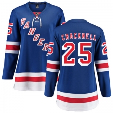 Women's New York Rangers #25 Adam Cracknell Fanatics Branded Royal Blue Home Breakaway NHL Jersey