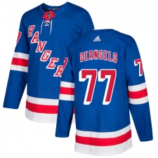 Men's Adidas New York Rangers #77 Anthony DeAngelo Authentic Royal Blue Home NHL Jersey