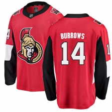Men's Ottawa Senators #14 Alexandre Burrows Fanatics Branded Red Home Breakaway NHL Jersey