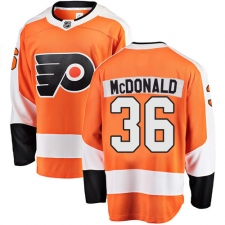 Men's Philadelphia Flyers #36 Colin McDonald Fanatics Branded Orange Home Breakaway NHL Jersey