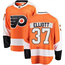 Men's Philadelphia Flyers #37 Brian Elliott Fanatics Branded Orange Home Breakaway NHL Jersey