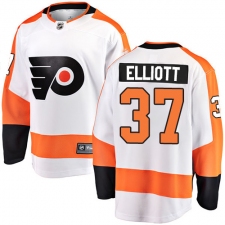 Men's Philadelphia Flyers #37 Brian Elliott Fanatics Branded White Away Breakaway NHL Jersey