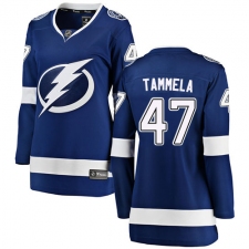 Women's Tampa Bay Lightning #47 Jonne Tammela Fanatics Branded Royal Blue Home Breakaway NHL Jersey