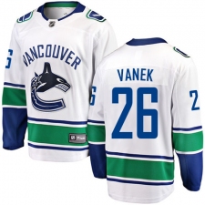 Men's Vancouver Canucks #26 Thomas Vanek Fanatics Branded White Away Breakaway NHL Jersey