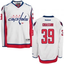 Men's Reebok Washington Capitals #39 Alex Chiasson Authentic White Away NHL Jersey