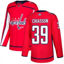 Youth Adidas Washington Capitals #39 Alex Chiasson Authentic Red Home NHL Jersey