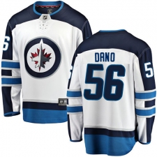 Men's Winnipeg Jets #56 Marko Dano Fanatics Branded White Away Breakaway NHL Jersey