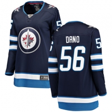 Women's Winnipeg Jets #56 Marko Dano Fanatics Branded Navy Blue Home Breakaway NHL Jersey