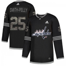 Men's Adidas Washington Capitals #25 Devante Smith-Pelly Black 1 Authentic Classic Stitched NHL Jersey