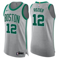 Men's Nike Boston Celtics #12 Terry Rozier Authentic Gray NBA Jersey - City Edition