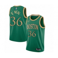 Women's Boston Celtics #36 Shaquille O'Neal Swingman Green Basketball Jersey - 2019 20 City Edition