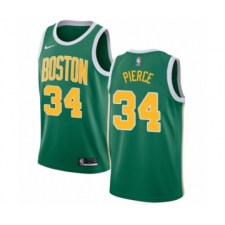 Men's Nike Boston Celtics #34 Paul Pierce Green Swingman Jersey - Earned Edition