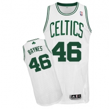 Men's Adidas Boston Celtics #46 Aron Baynes Authentic White Home NBA Jersey