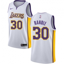 Men's Nike Los Angeles Lakers #30 Julius Randle Swingman White NBA Jersey - Association Edition