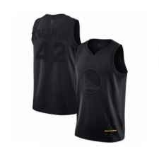 Men's Golden State Warriors #42 Nate Thurmond Swingman Black MVP Basketball Jersey
