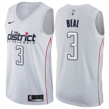 Men's Nike Washington Wizards #3 Bradley Beal Swingman White NBA Jersey - City Edition