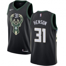 Youth Adidas Milwaukee Bucks #31 John Henson Authentic Black Alternate NBA Jersey - Statement Edition