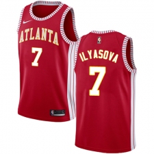 Men's Nike Atlanta Hawks #7 Ersan Ilyasova Authentic Red NBA Jersey Statement Edition