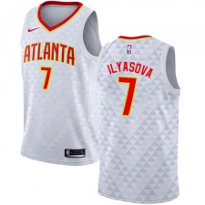 Women's Nike Atlanta Hawks #7 Ersan Ilyasova Authentic White NBA Jersey - Association Edition