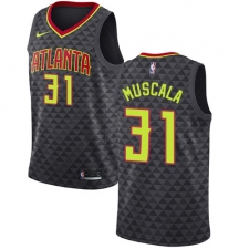 Women's Nike Atlanta Hawks #31 Mike Muscala Swingman Black Road NBA Jersey - Icon Edition