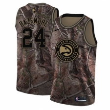 Men's Nike Atlanta Hawks #24 Kent Bazemore Swingman Camo Realtree Collection NBA Jersey