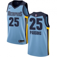 Men's Nike Memphis Grizzlies #25 Chandler Parsons Authentic Light Blue NBA Jersey Statement Edition