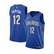 Men's Orlando Magic #12 Dwight Howard Authentic Blue Finished Basketball Jersey - Statement Edition