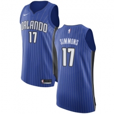 Youth Nike Orlando Magic #17 Jonathon Simmons Authentic Royal Blue Road NBA Jersey - Icon Edition