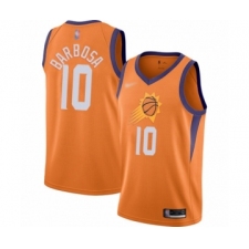 Men's Phoenix Suns #10 Leandro Barbosa Authentic Orange Finished Basketball Jersey - Statement Edition