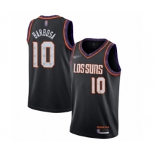 Men's Phoenix Suns #10 Leandro Barbosa Swingman Black Basketball Jersey - 2019 20 City Edition