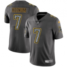 Men's Nike Minnesota Vikings #7 Case Keenum Gray Static Vapor Untouchable Limited NFL Jersey