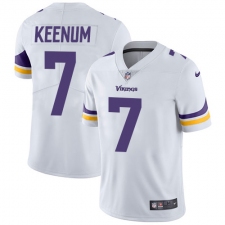 Youth Nike Minnesota Vikings #7 Case Keenum White Vapor Untouchable Limited Player NFL Jersey