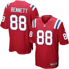 Men's Nike New England Patriots #88 Martellus Bennett Game Red Alternate NFL Jersey