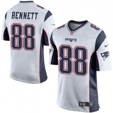 Men's Nike New England Patriots #88 Martellus Bennett Game White NFL Jersey