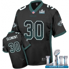 Men's Nike Philadelphia Eagles #30 Corey Clement Limited Black Drift Fashion Super Bowl LII NFL Jersey