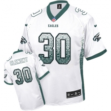 Men's Nike Philadelphia Eagles #30 Corey Clement Limited White Drift Fashion NFL Jersey
