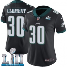 Women's Nike Philadelphia Eagles #30 Corey Clement Black Alternate Vapor Untouchable Limited Player Super Bowl LII NFL Jersey