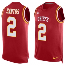 Men's Nike Kansas City Chiefs #2 Cairo Santos Limited Red Player Name & Number Tank Top NFL Jersey