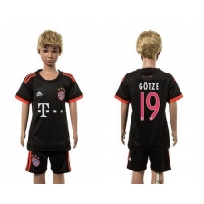 Bayern Munchen #19 Gotze SEC Away Kid Soccer Club Jersey