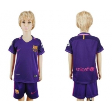 Barcelona Blank Away Kid Soccer Club Jersey