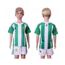 Real Betis Blank Home Kid Soccer Club Jersey