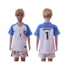 USA #1 Howard Home Kid Soccer Country Jersey