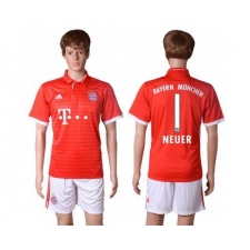 Bayern Munchen #1 Neuer Home Soccer Club Jersey