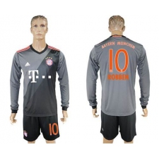 Bayern Munchen #10 Robben Away Long Sleeves Soccer Club Jersey