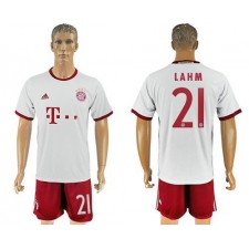 Bayern Munchen #21 Lahm White Soccer Club Jersey