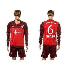 Bayern Munchen #6 Thiago Goalkeeper Long Sleeves Soccer Club Jersey