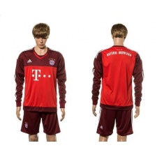Bayern Munchen Blank Goalkeeper Long Sleeves Soccer Club Jersey