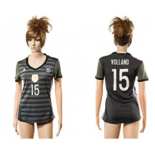 Women's Germany #15 Volland Away Soccer Country Jersey