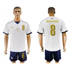 Italy #8 Marchisio Away Soccer Country Jersey